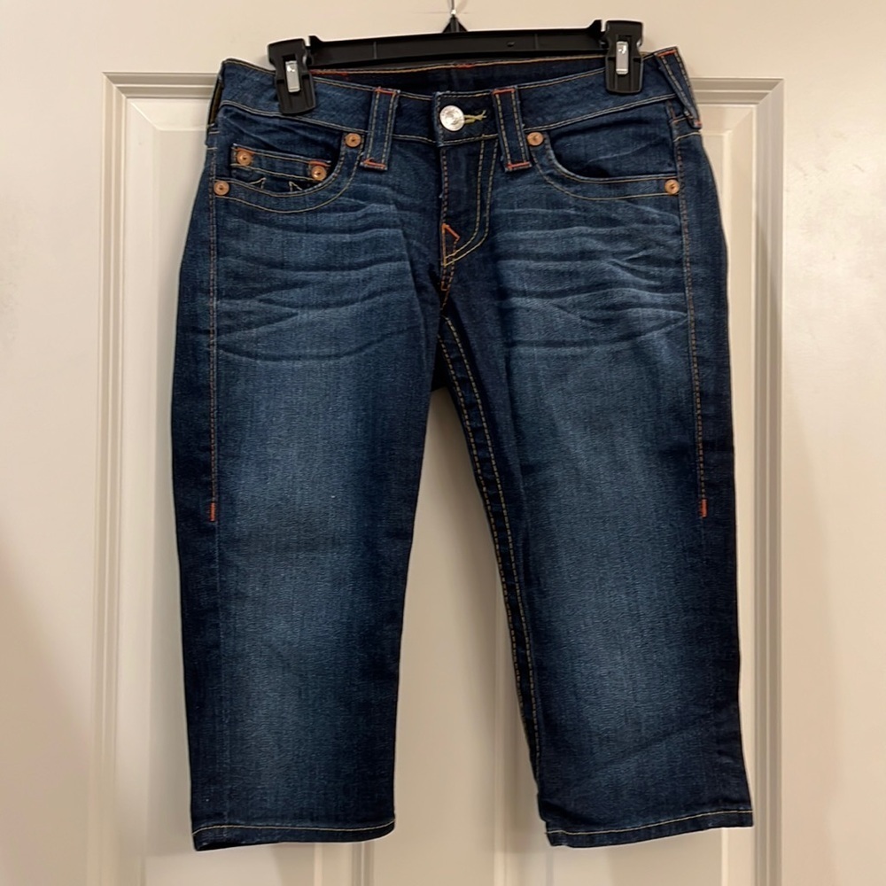 True Religion cropped ladies Jeans